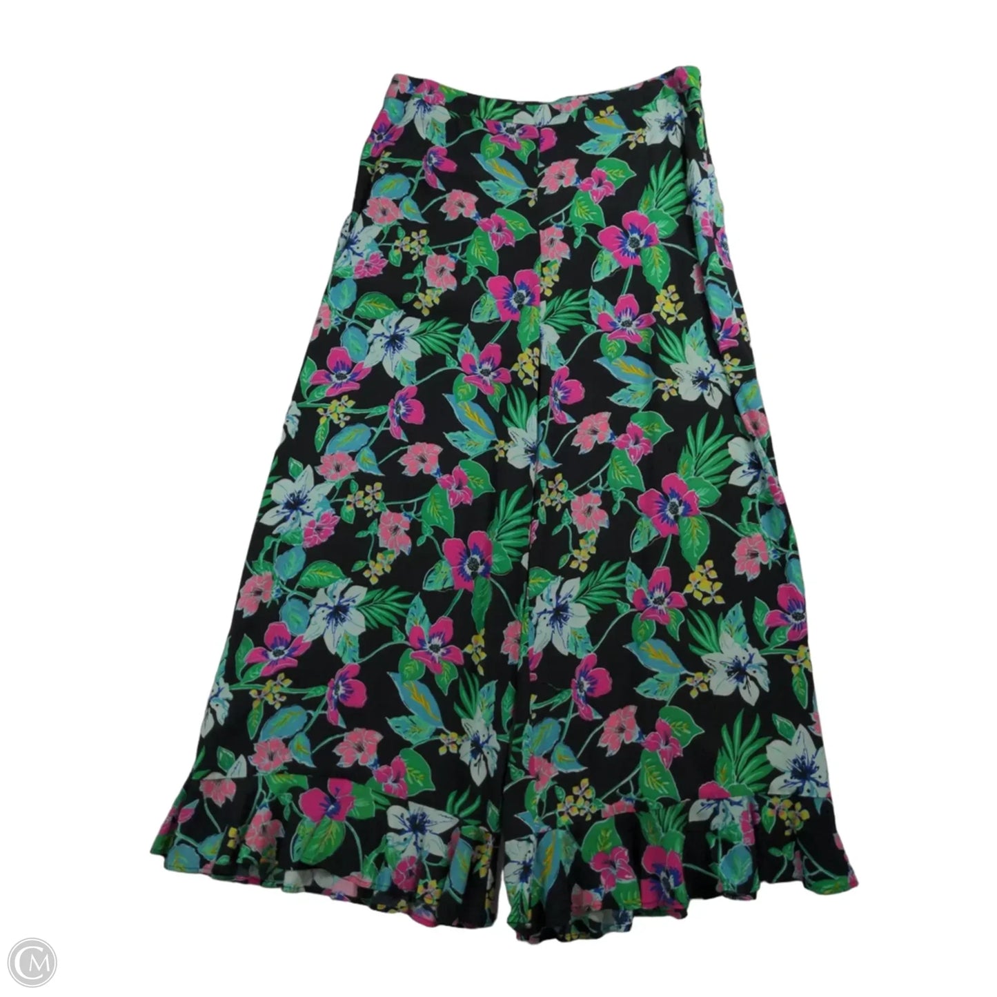 Pants Wide Leg By Versona In Floral Print, Size: L