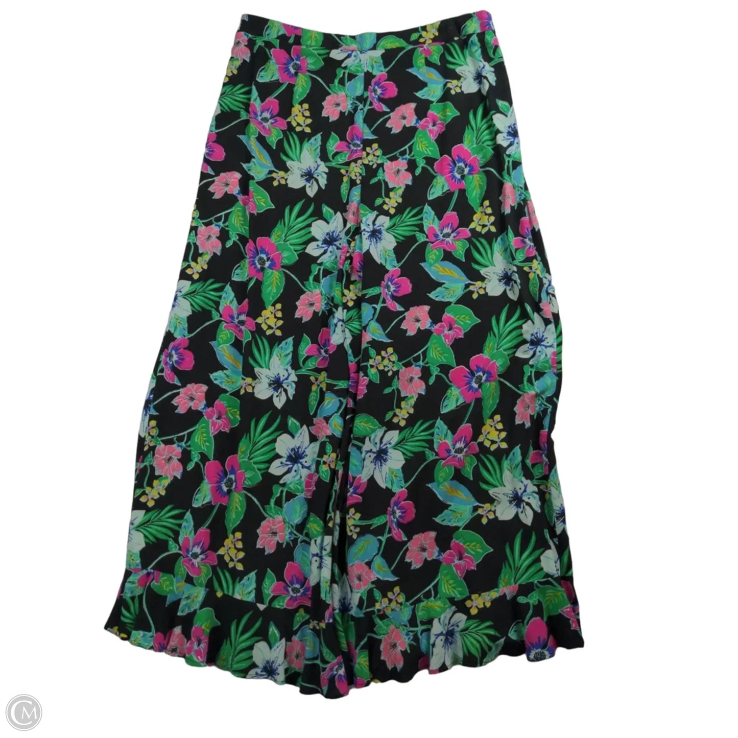 Pants Wide Leg By Versona In Floral Print, Size: L
