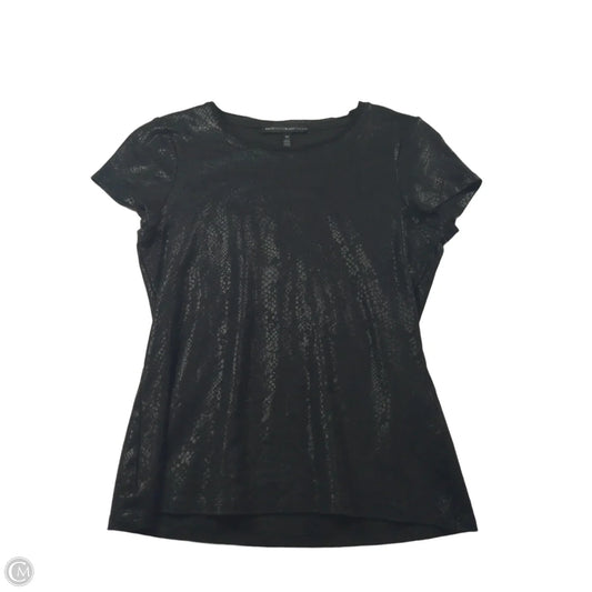 Top Short Sleeve By White House Black Market In Black, Size: Xs