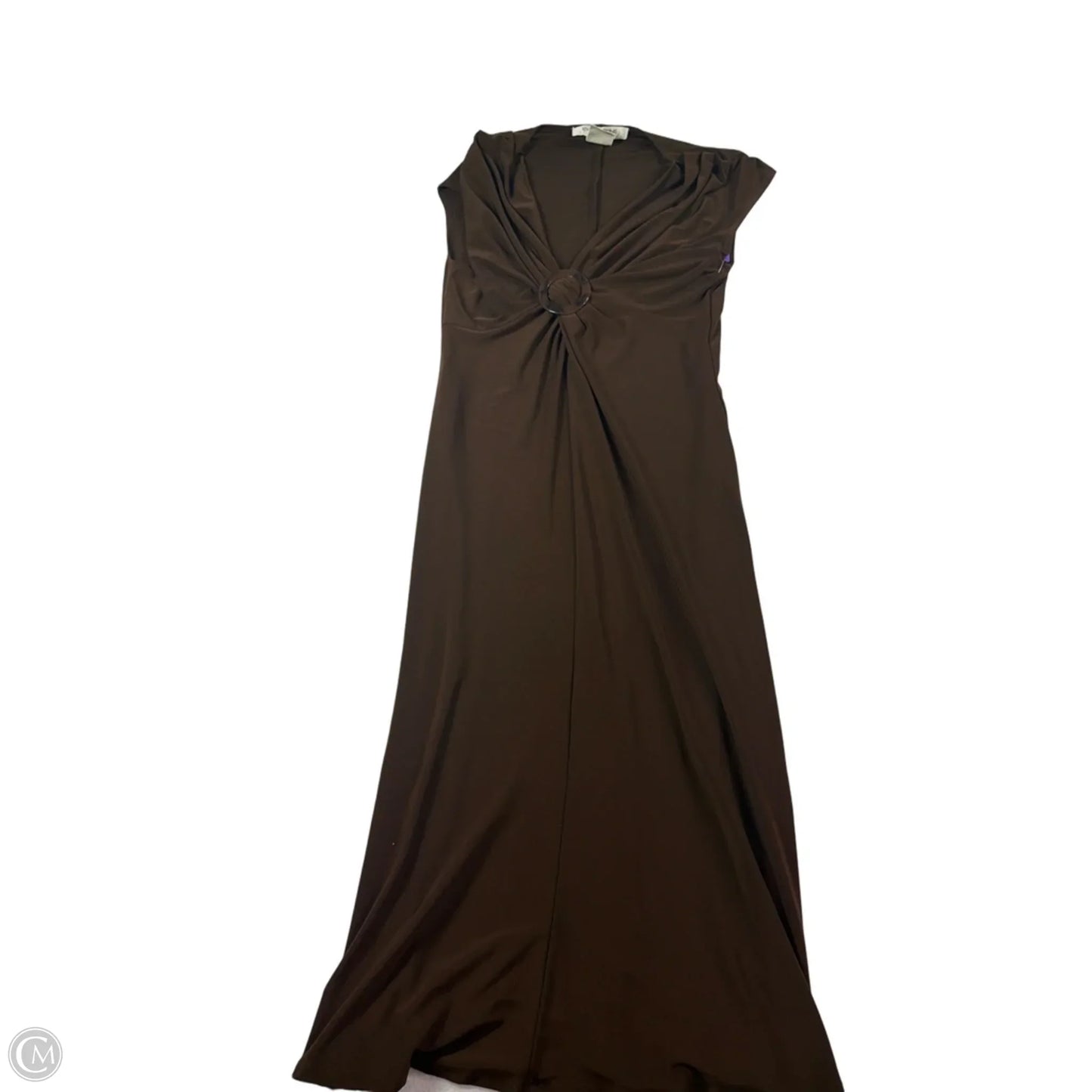 Dress Casual Midi By Evan-picone In Brown, Size: 4