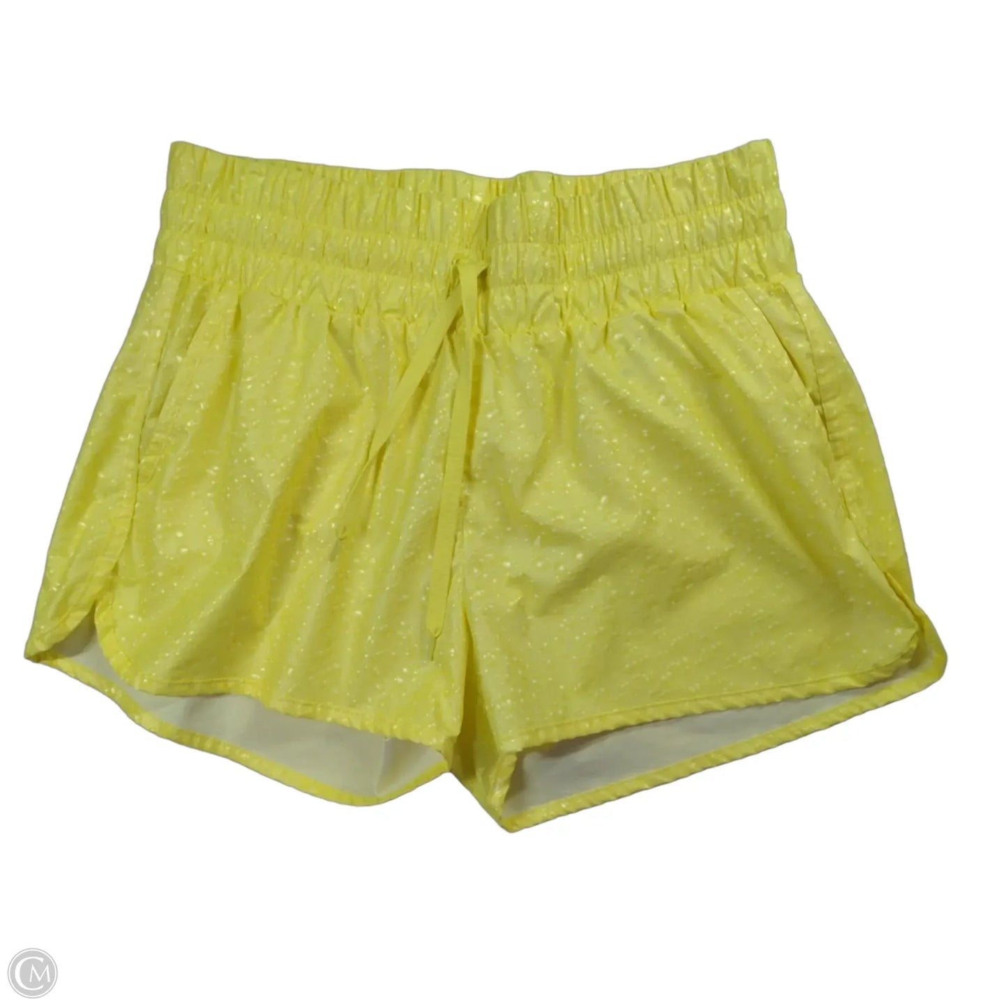 Athletic Shorts By Zyia In Yellow, Size: L