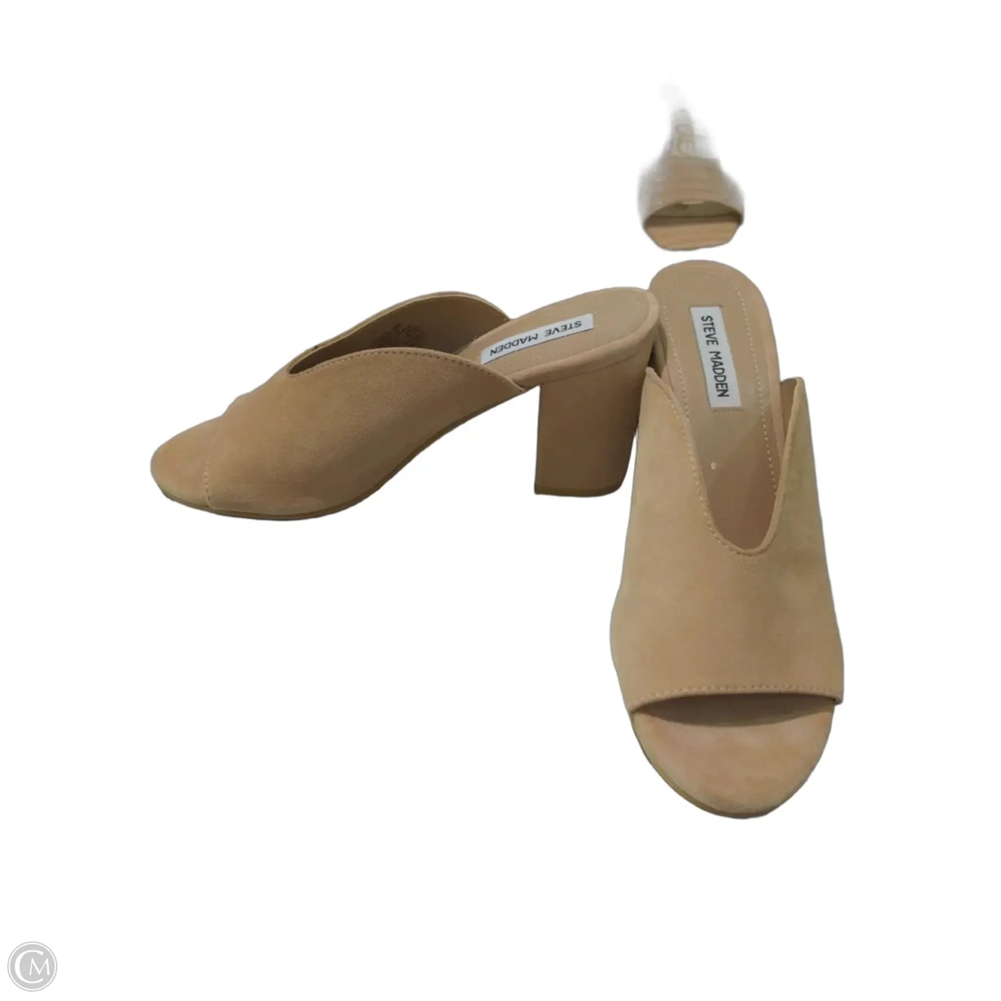 Shoes Heels Block By Steve Madden In Beige, Size: 8