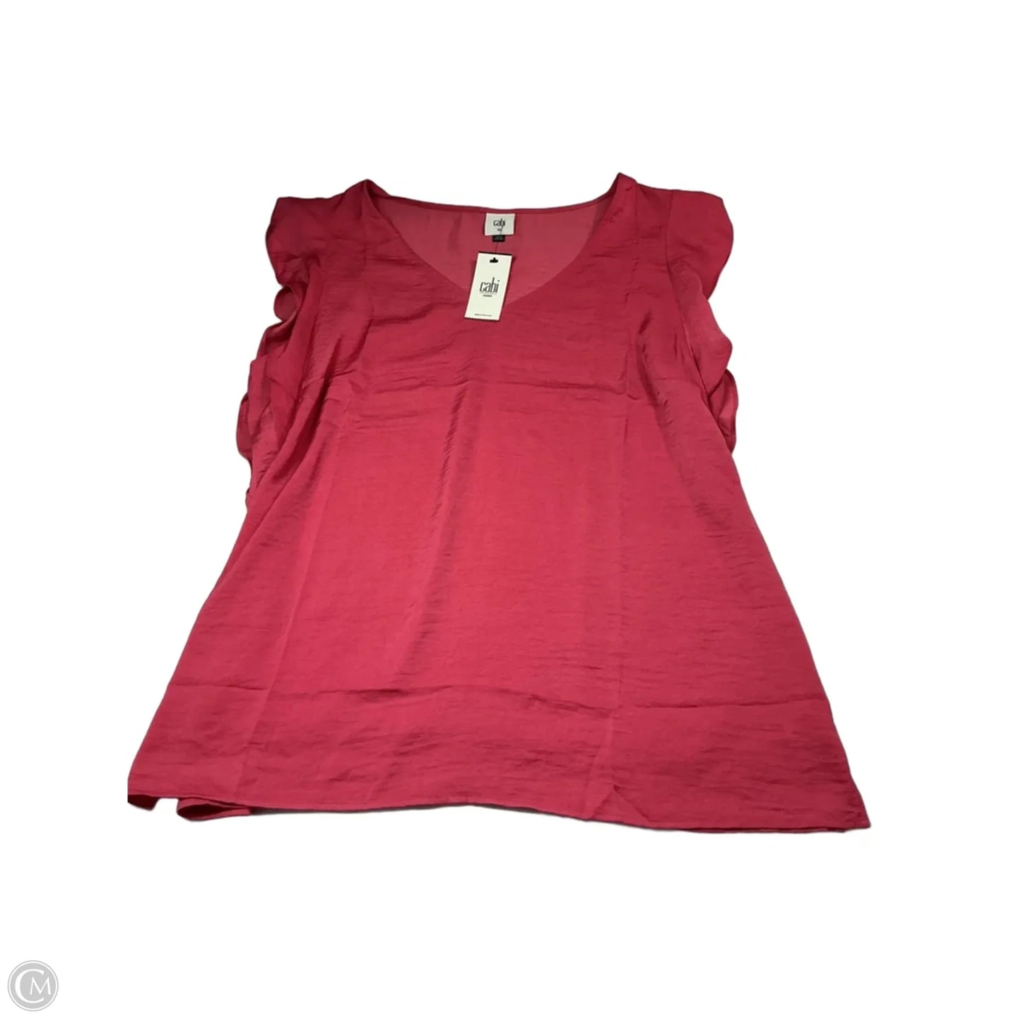 Top Short Sleeve By Cabi In Pink, Size: Xl