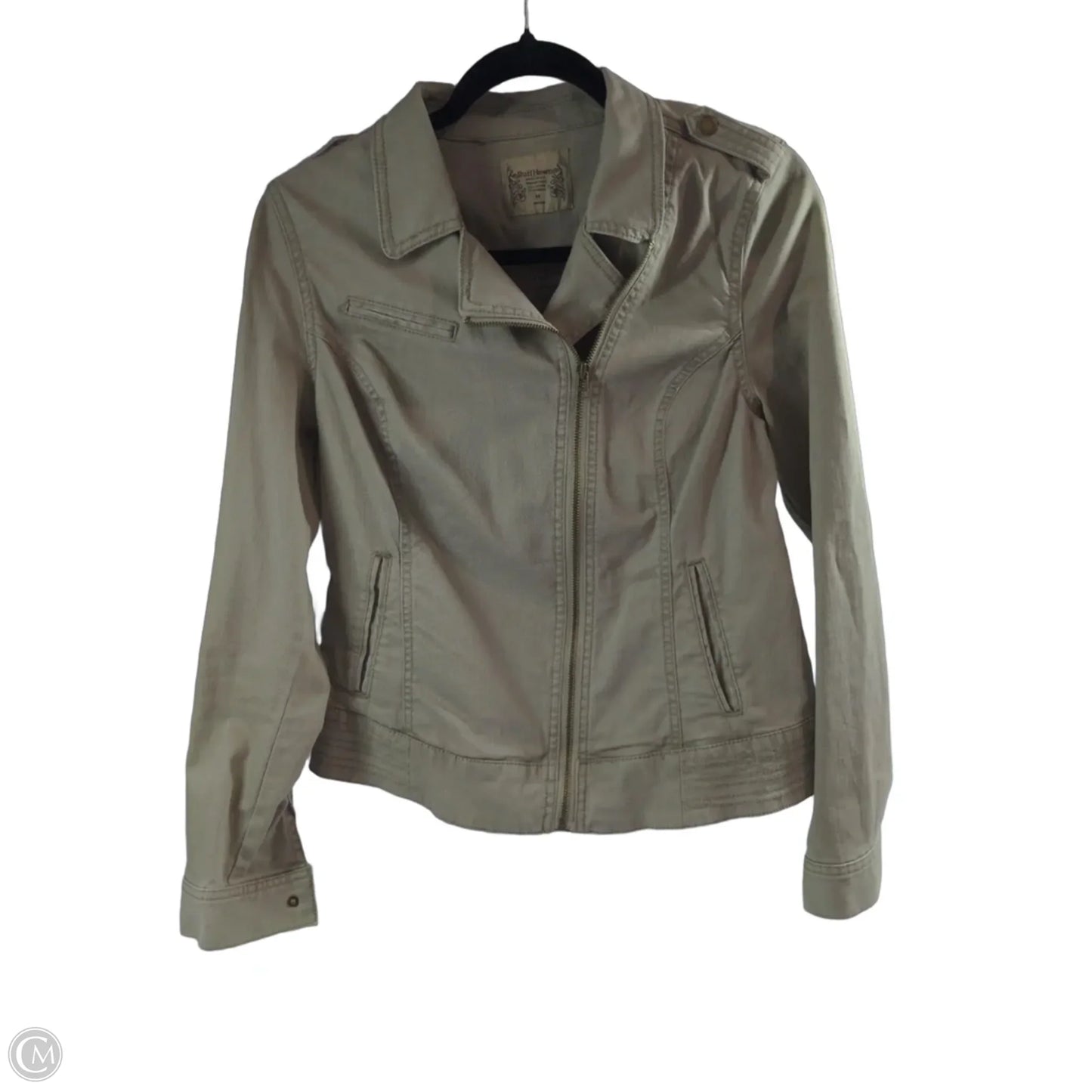 Jacket Utility By Ruff Hewn In Beige, Size: M