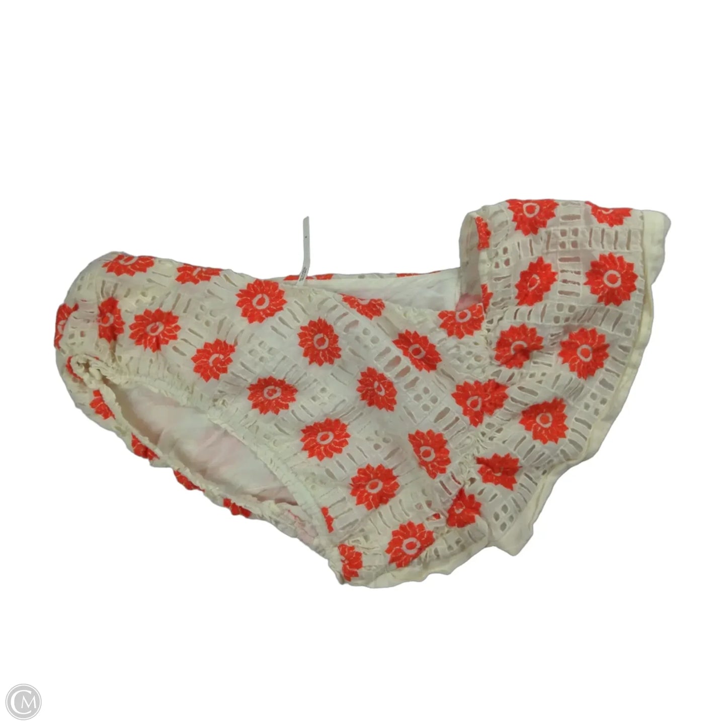 Top Short Sleeve By Anthropologie In Floral Print, Size: S