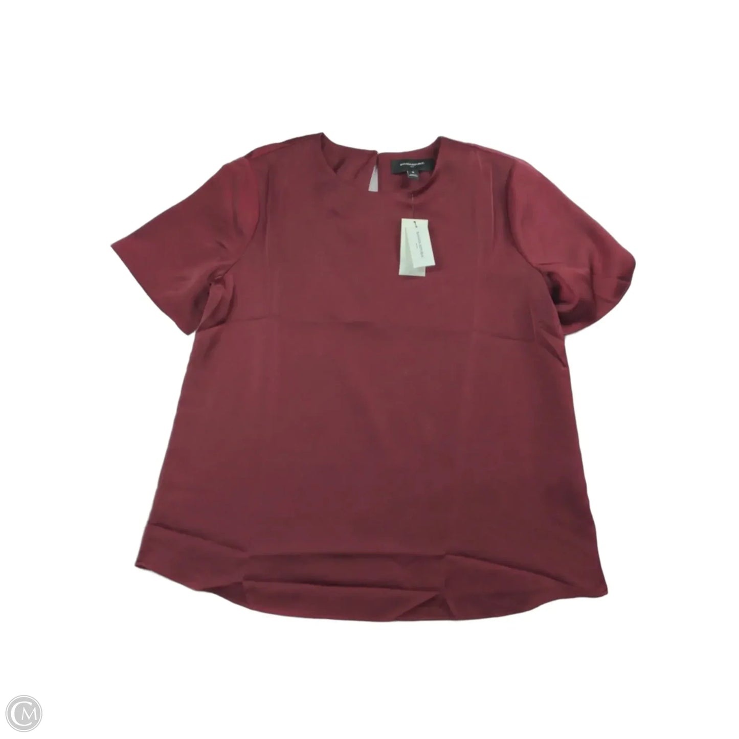 Top Short Sleeve By Banana Republic In Red, Size: S