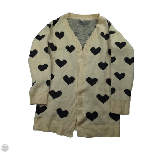 Cardigan By Clothes Mentor In Black & Cream, Size: S