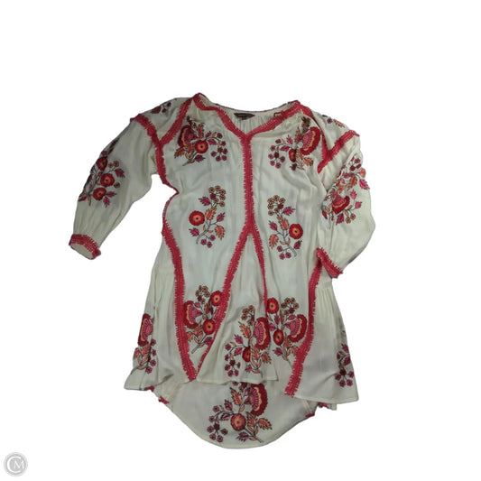 Dress Casual Midi By Clothes Mentor In Red & White, Size: Xs