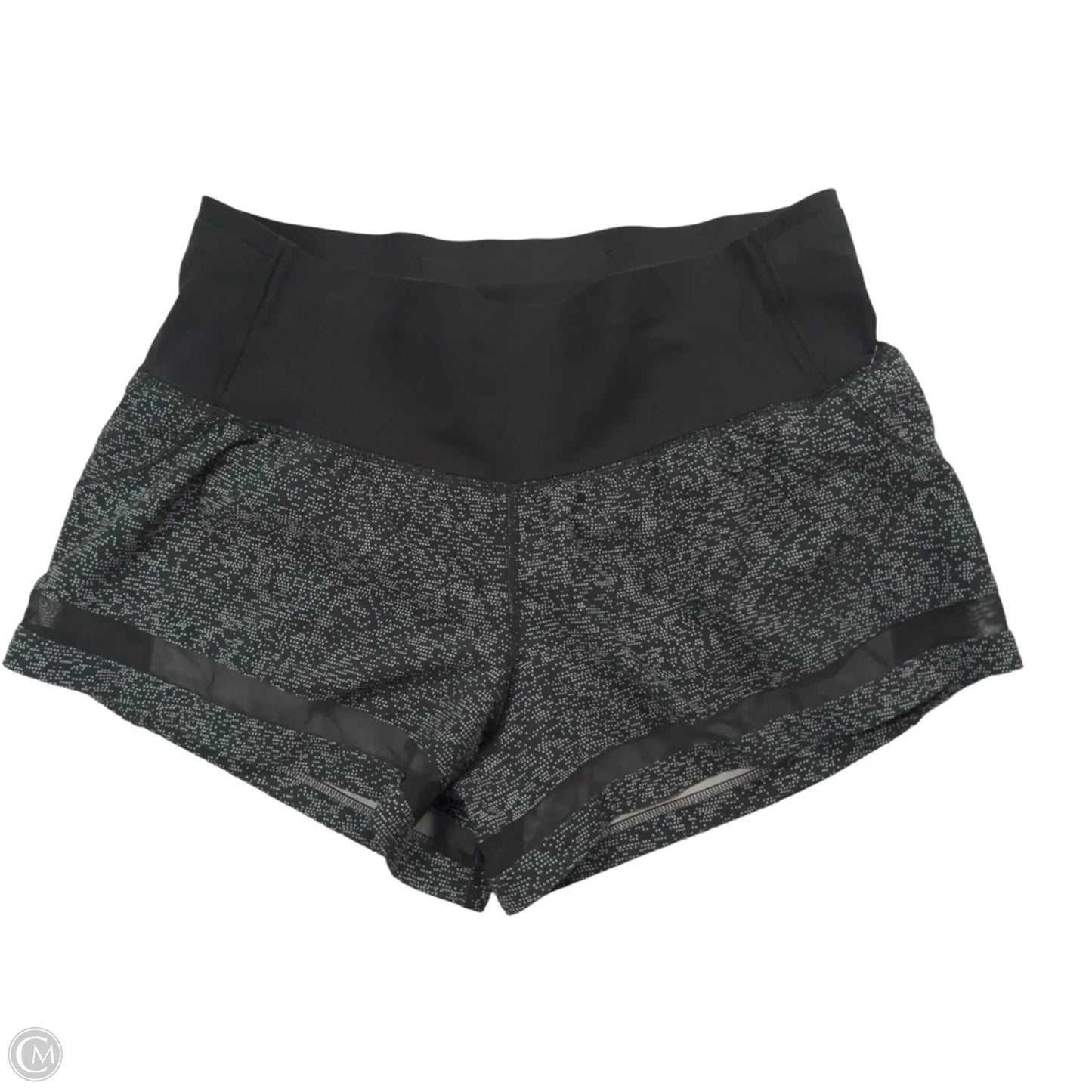 Athletic Shorts By Lululemon In Black & Grey, Size: 8