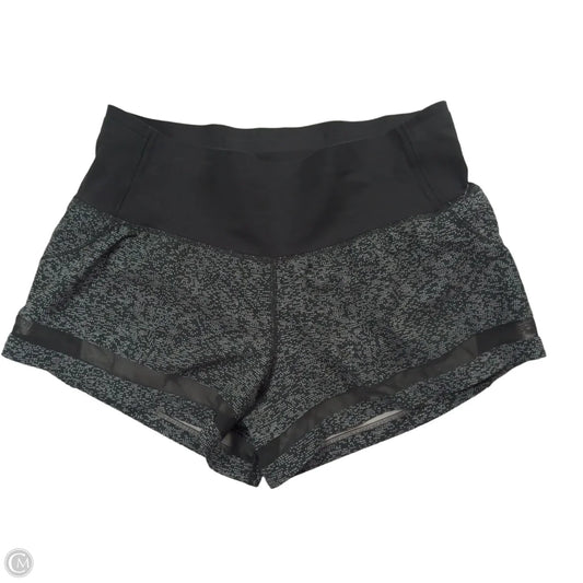 Athletic Shorts By Lululemon In Black & Grey, Size: 8