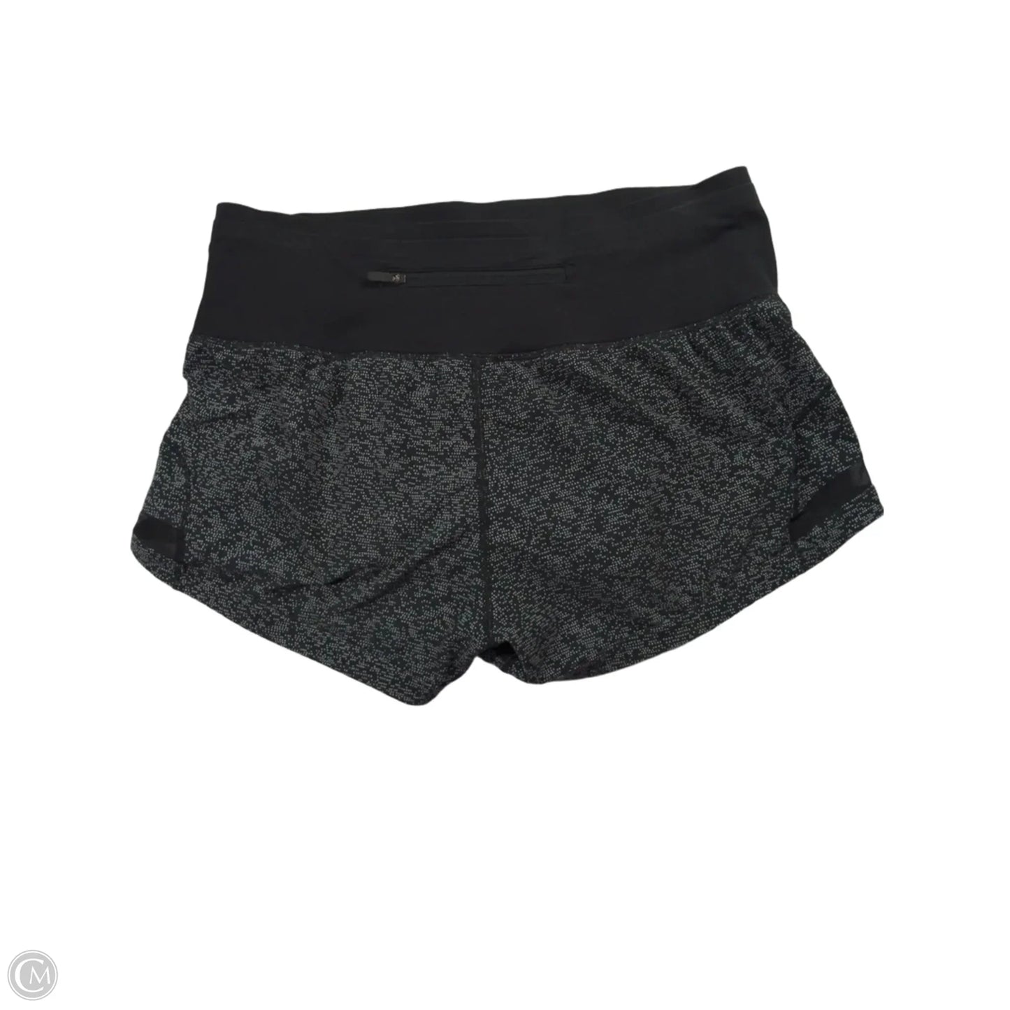 Athletic Shorts By Lululemon In Black & Grey, Size: 8