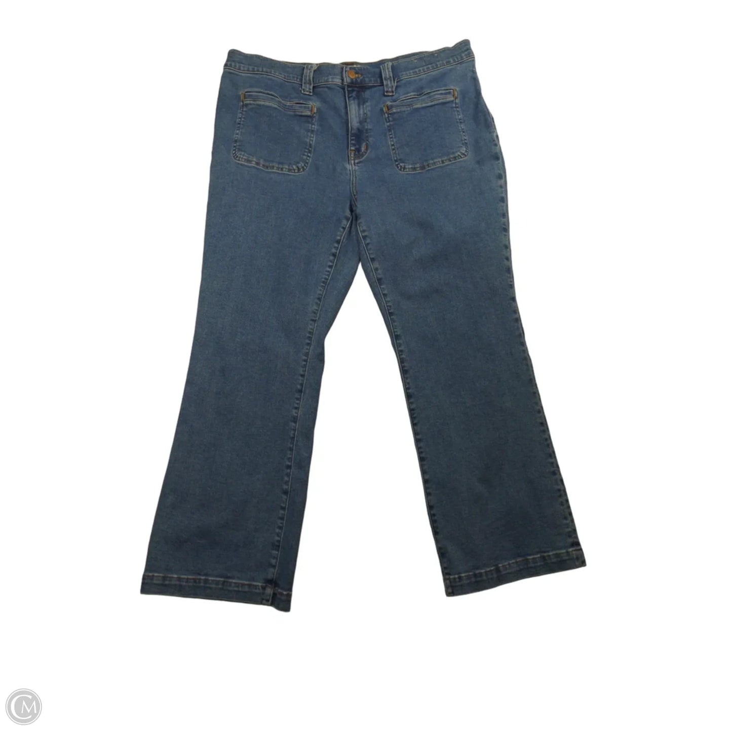Jeans Straight By Madewell In Blue Denim, Size: 16