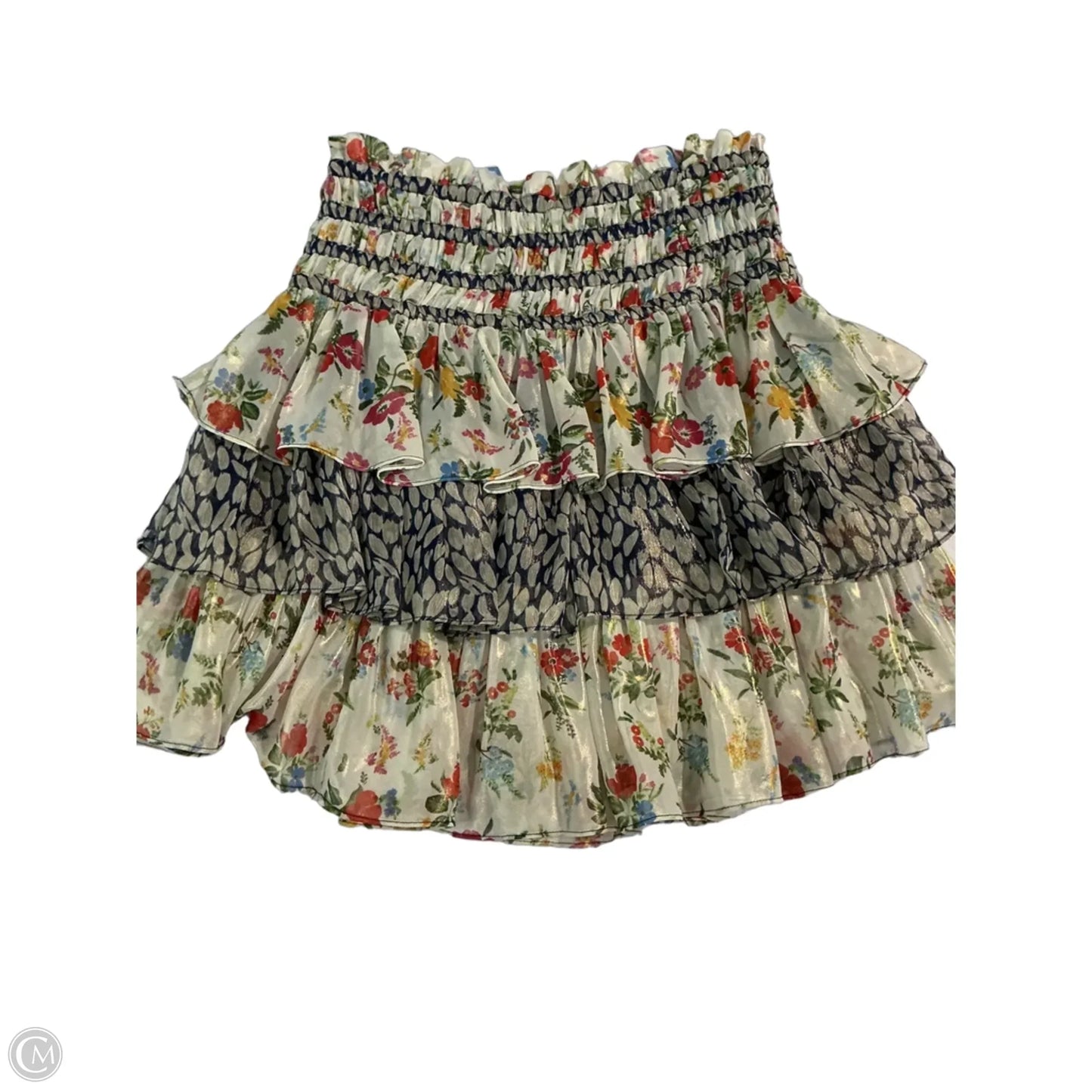Skirt Mini & Short By Current Air In Floral Print, Size: Xs