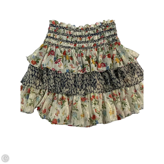 Skirt Mini & Short By Current Air In Floral Print, Size: Xs