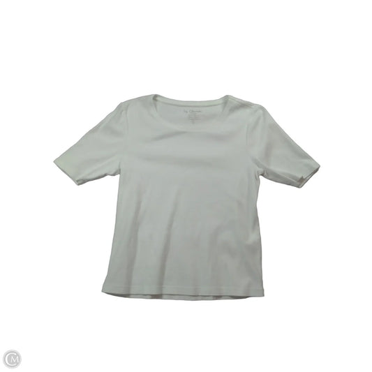Top 3/4 Sleeve By Chicos In White, Size: M