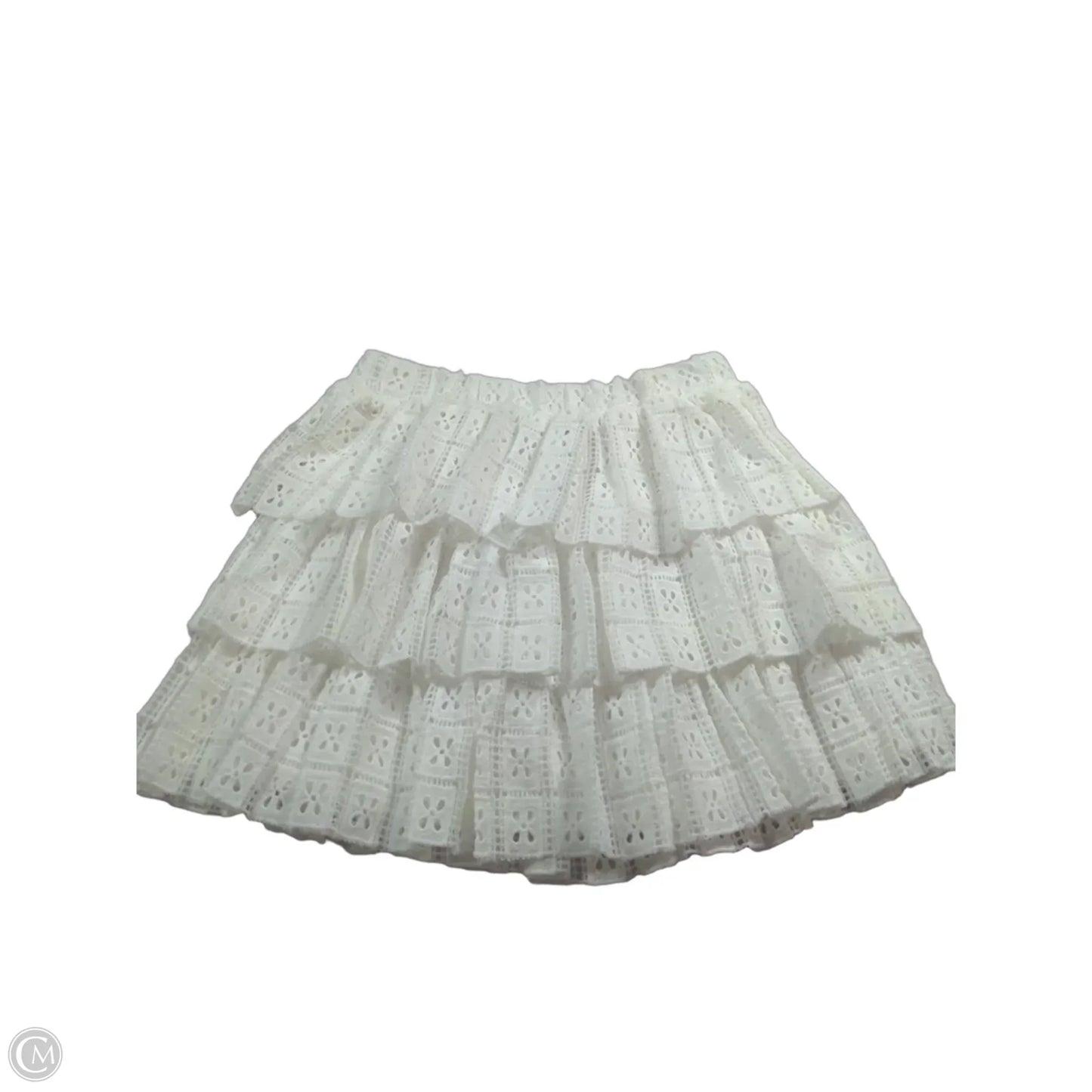 Skirt Mini & Short By Clothes Mentor In White, Size: S
