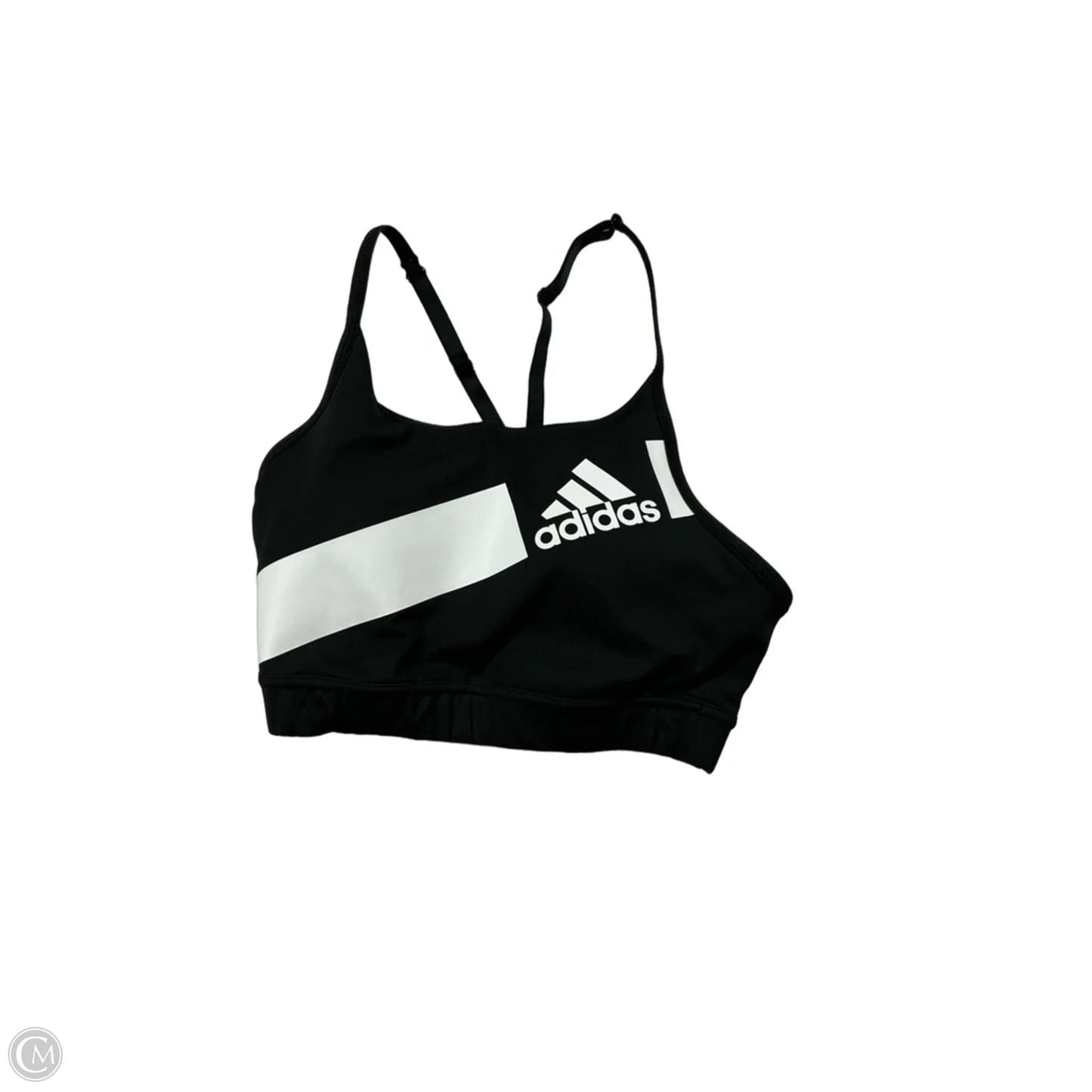 Athletic Bra By Adidas In Black & White, Size: Xs