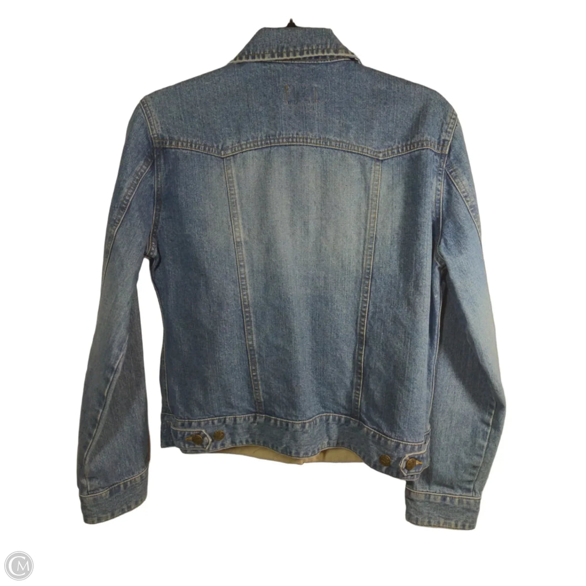 Jacket Denim By Bass In Blue Denim, Size: M