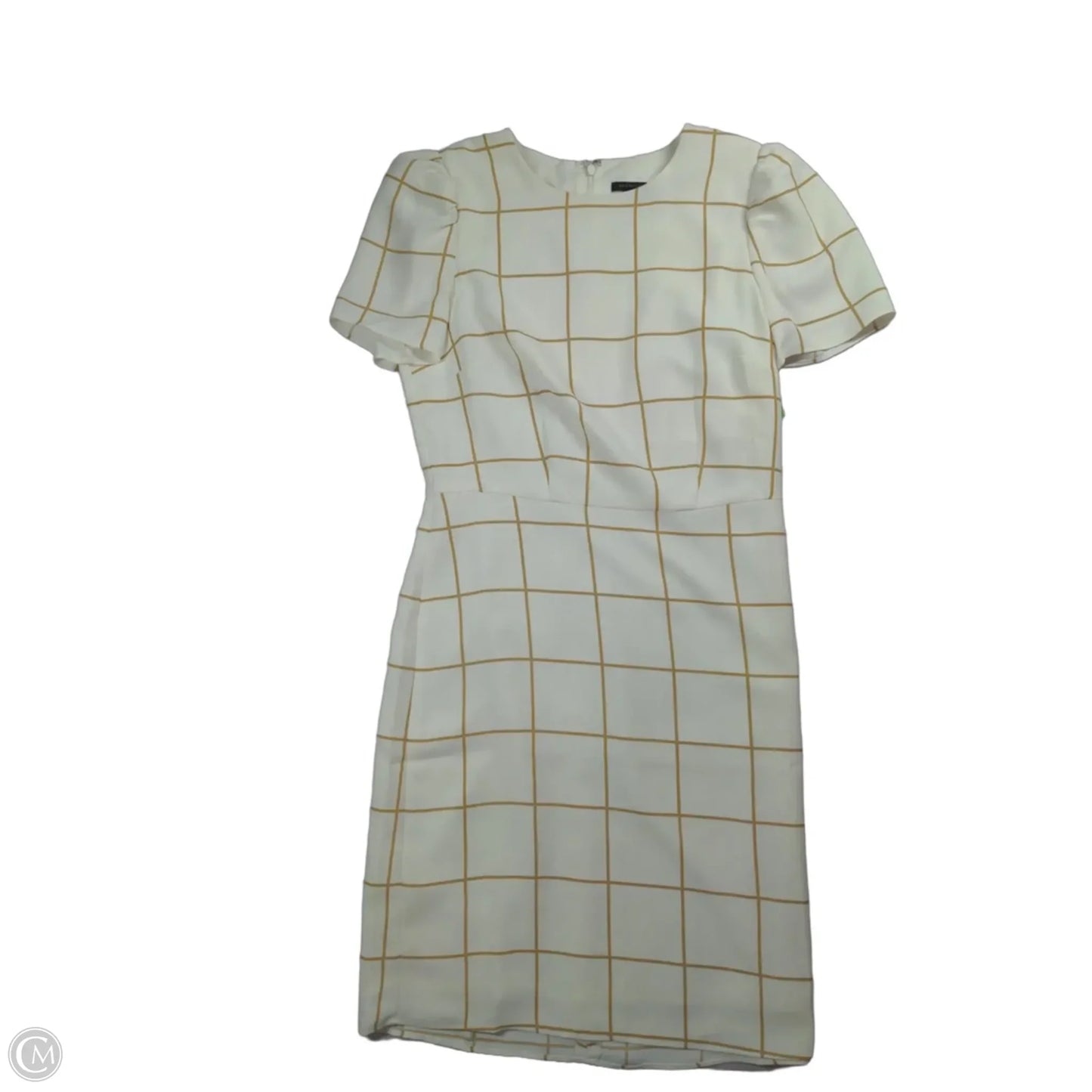 Dress Work By Ann Taylor In Tan & White, Size: 0