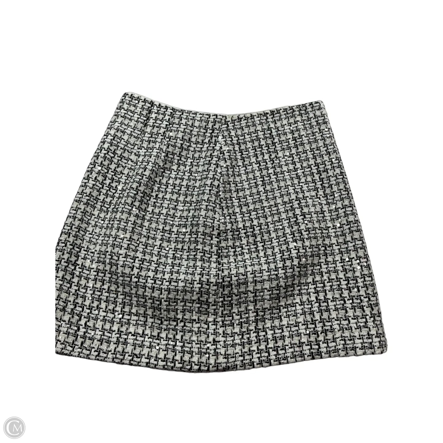 Skirt Midi By Loft In Black & White, Size: 2