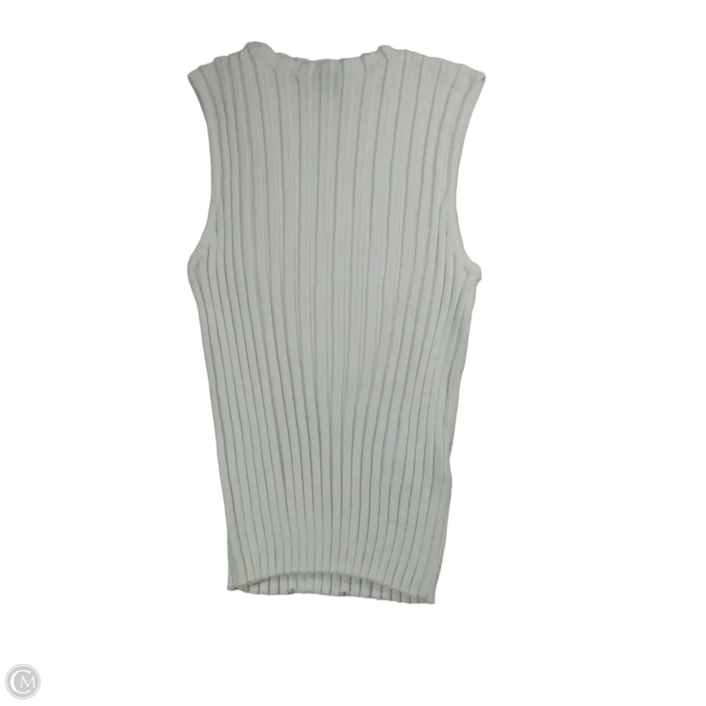 Top Sleeveless By Double Zero In White, Size: M