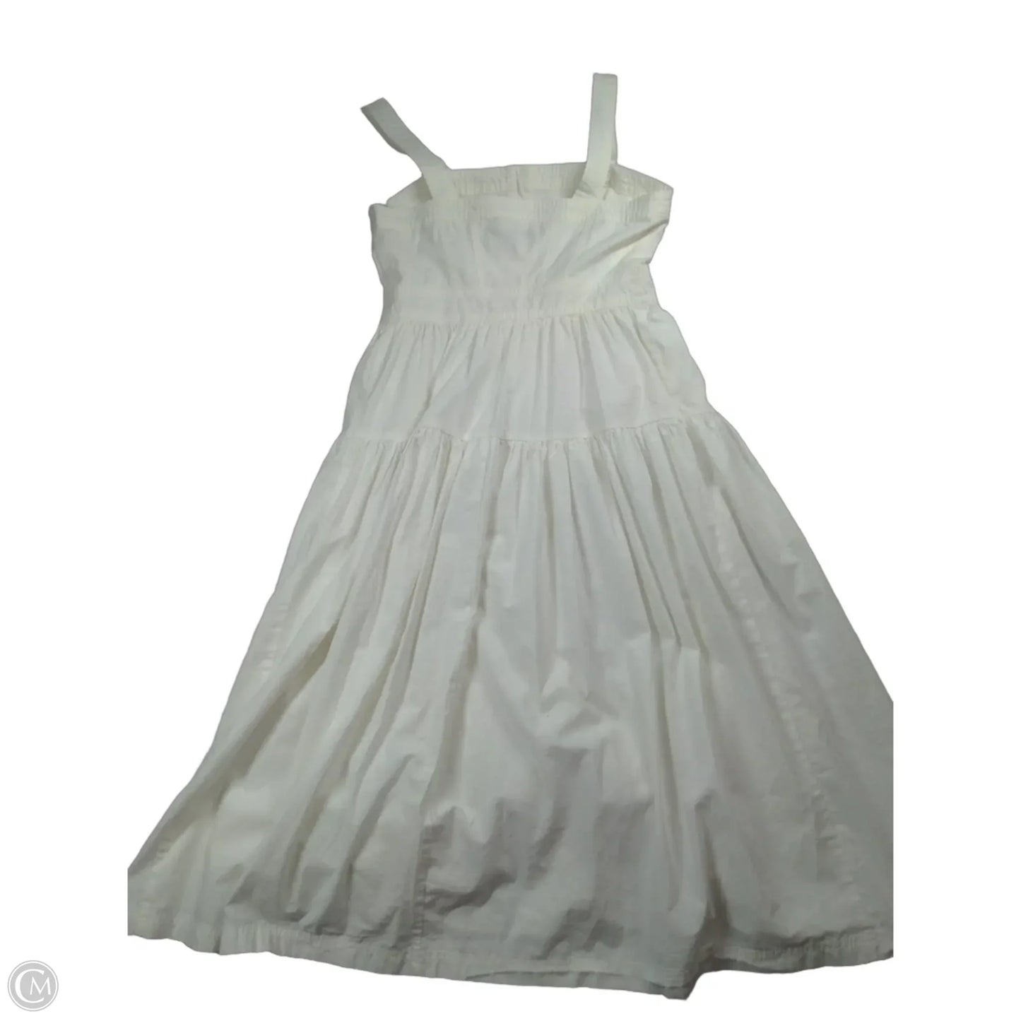 Dress Casual Midi By Banana Republic In White, Size: 0