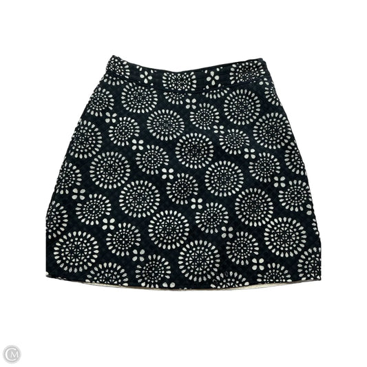 Skirt Mini & Short By Michel Laurence In Blue & White, Size: 2