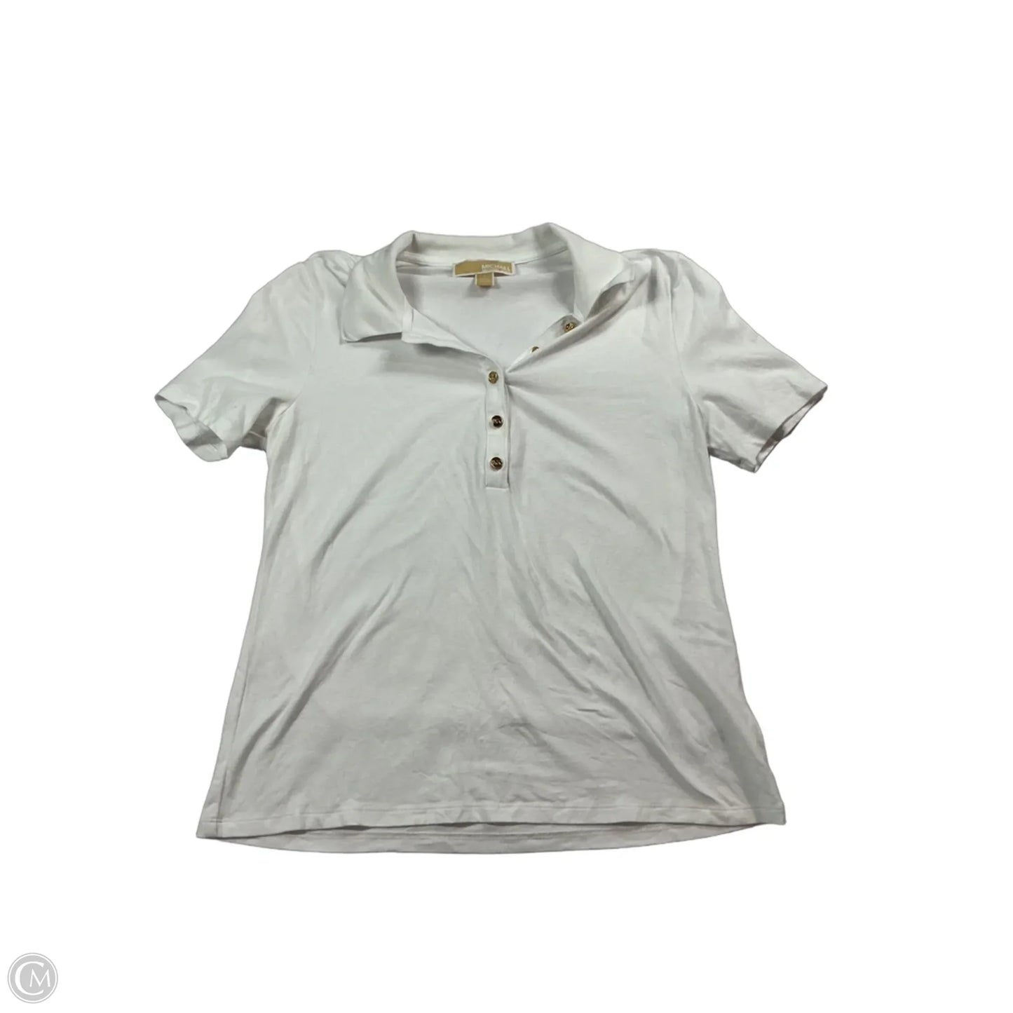 Top Short Sleeve By Michael By Michael Kors In White, Size: M