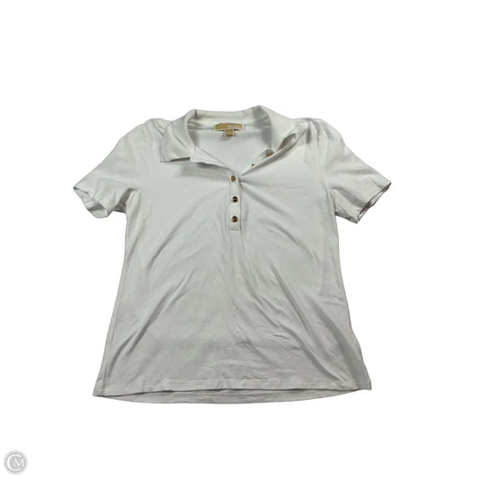 Top Short Sleeve By Michael By Michael Kors In White, Size: M