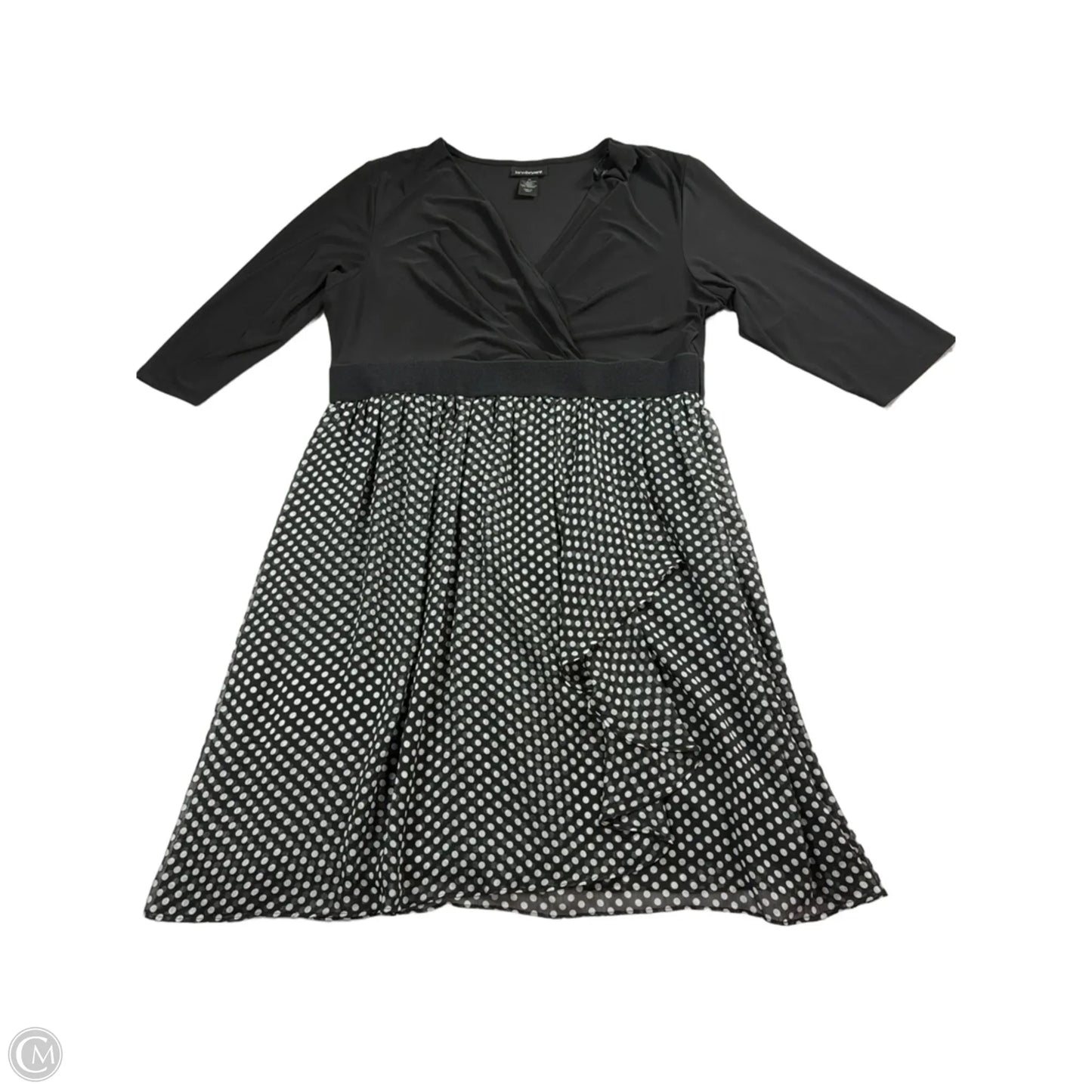 Dress Casual Midi By Lane Bryant In Polkadot Pattern, Size: 18