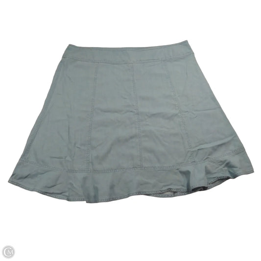 Skirt Midi By Villager By Liz Claiborne In Blue Denim, Size: 18