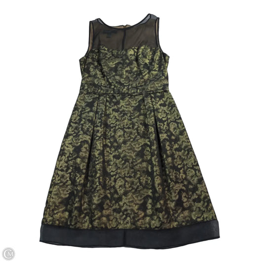 Dress Party Midi By Donna Ricco In Black & Gold, Size: 4