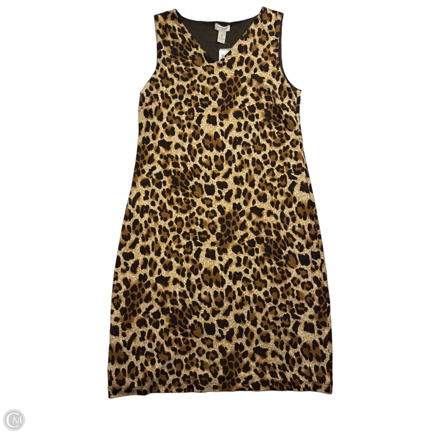 Dress Casual Midi By Chicos In Animal Print, Size: Xs