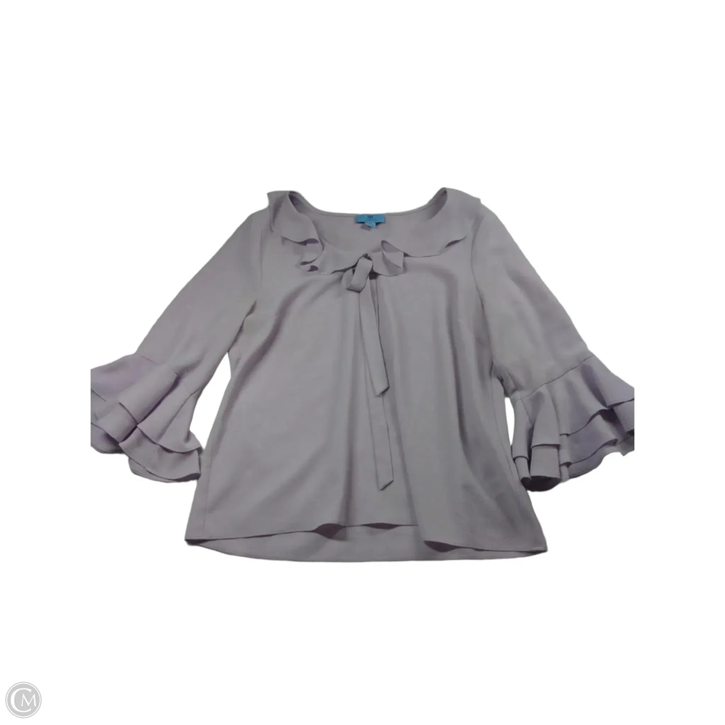 Blouse Long Sleeve By Cece In Purple, Size: M