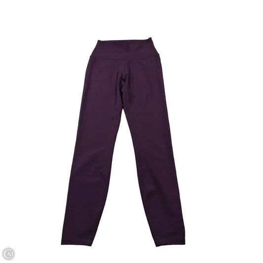 Athletic Leggings By Alo In Purple, Size: Xs