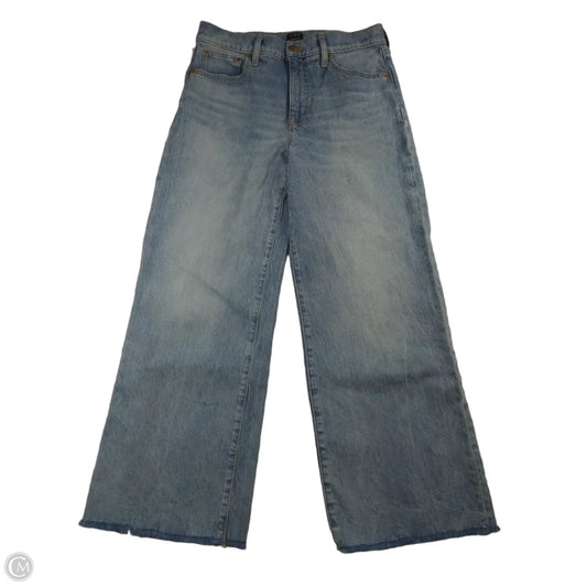Jeans Wide Leg By J. Crew In Blue Denim, Size: 4