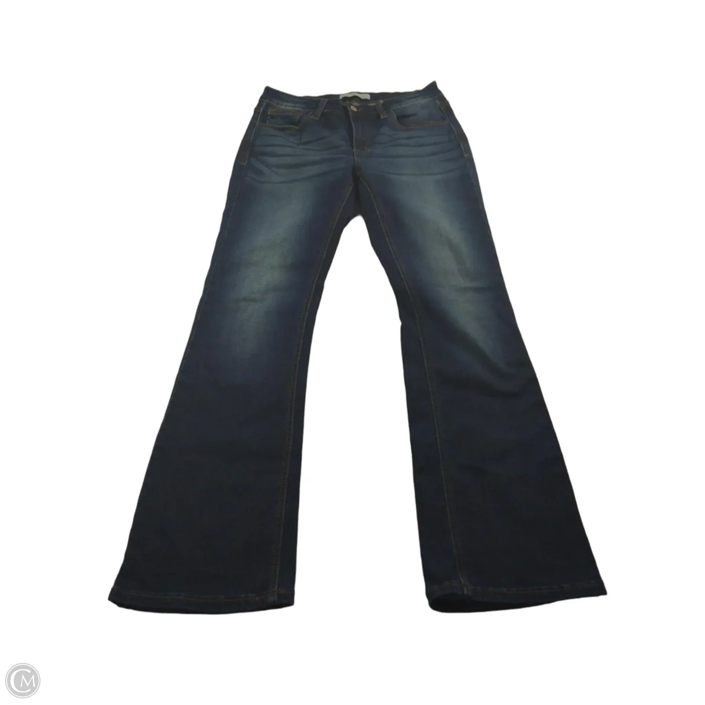 Jeans Flared By Kancan In Blue Denim, Size: 30