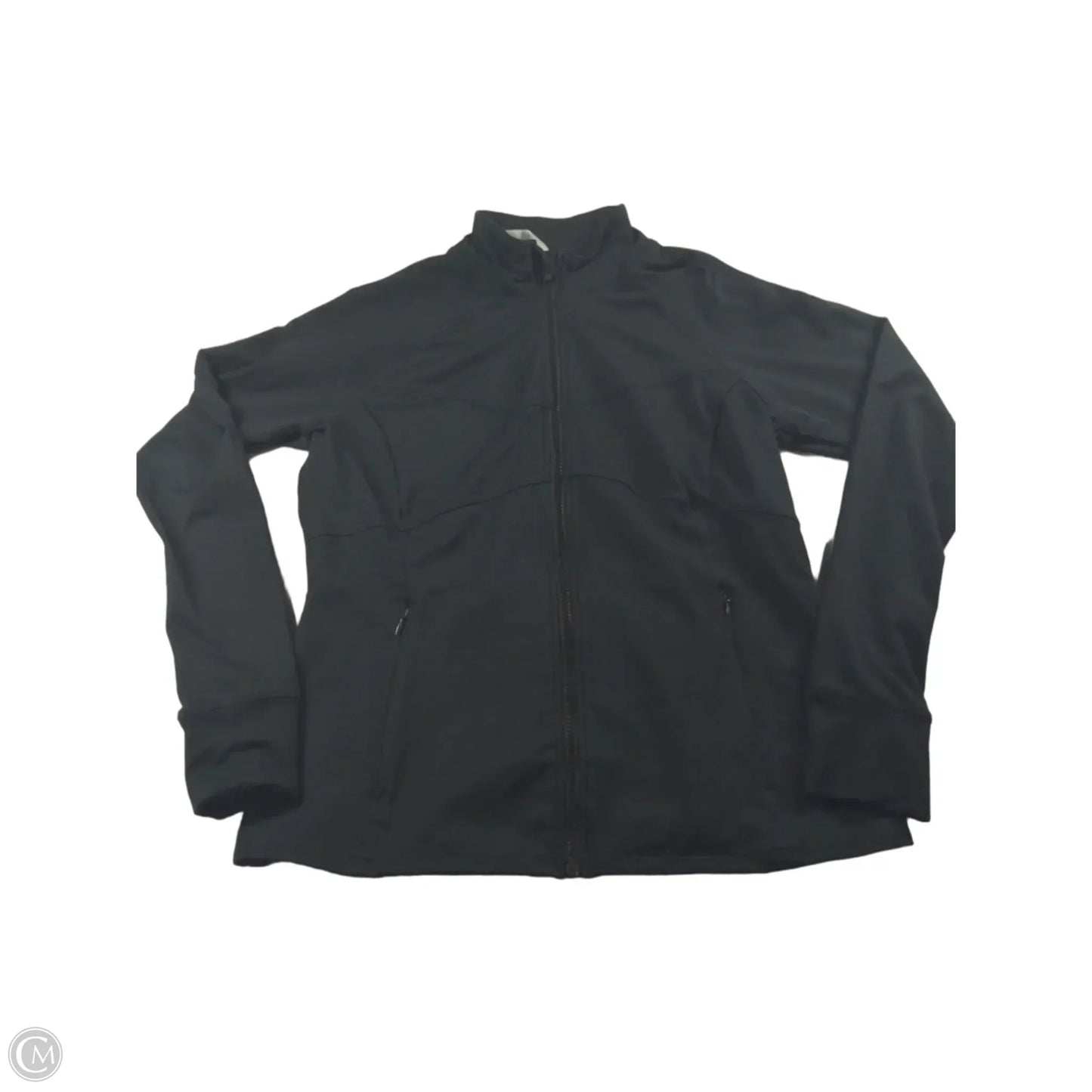 Athletic Jacket By Fabletics In Black, Size: L