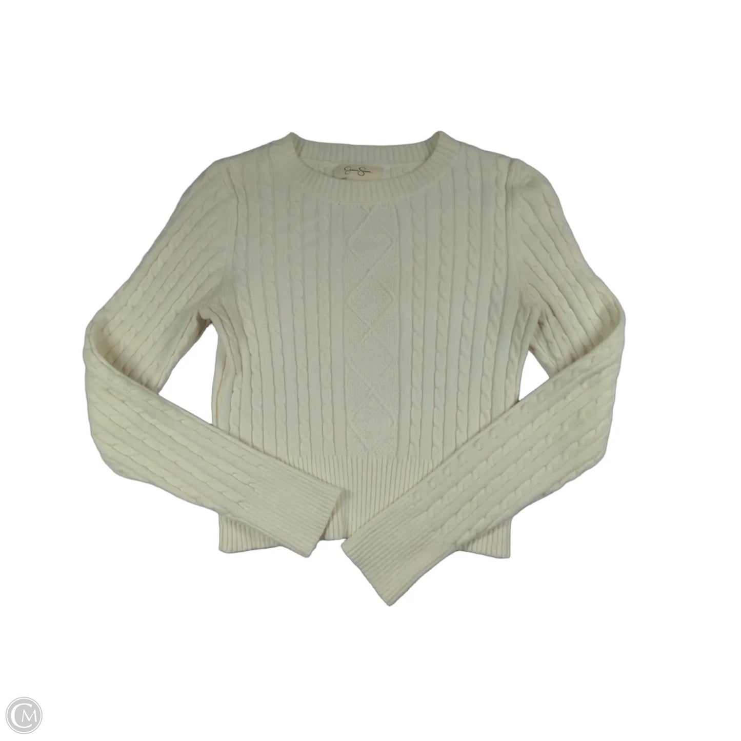 Sweater By Jessica Simpson In White, Size: S