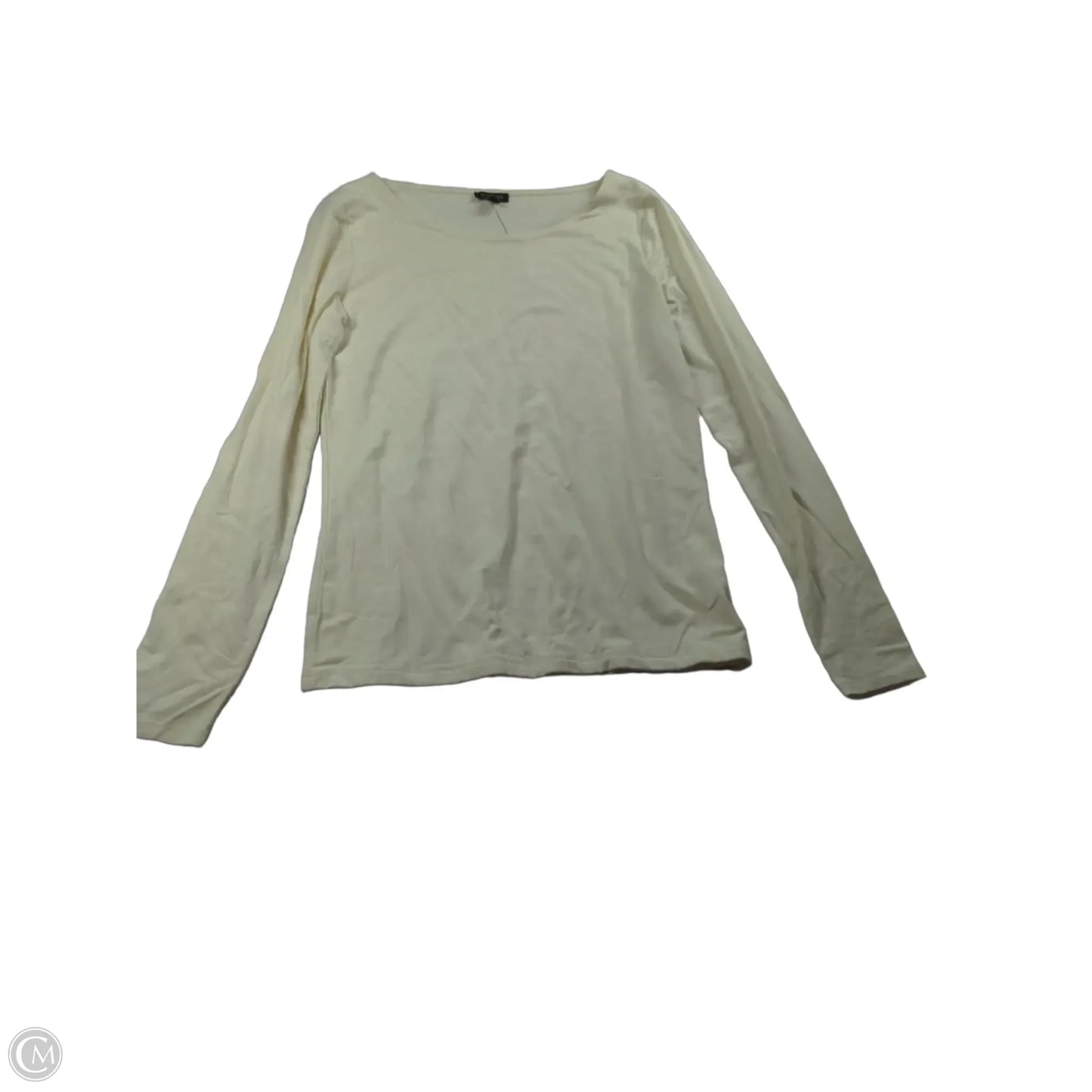 Top Long Sleeve By Talbots In Cream, Size: Xs