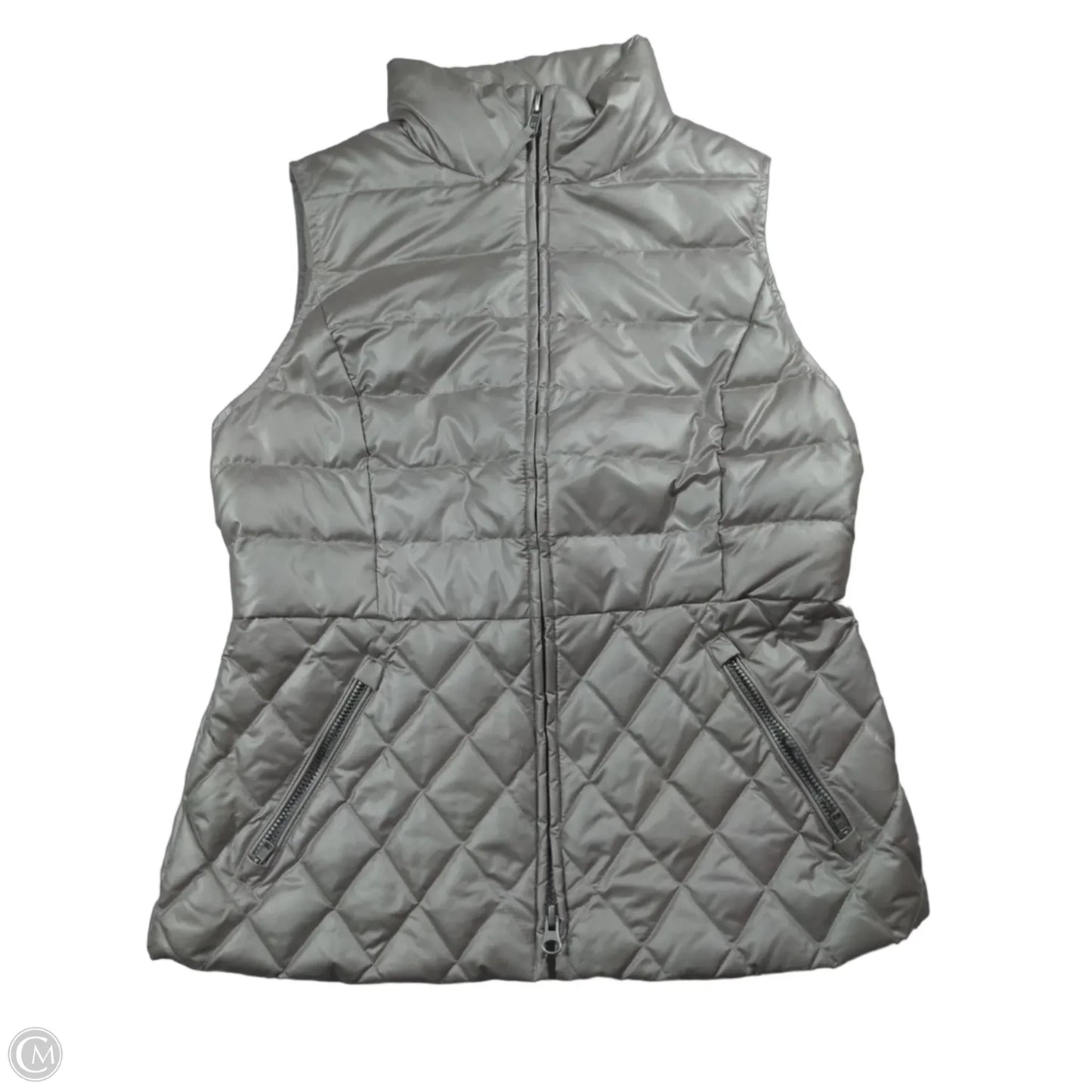 Vest Other By Talbots In Silver, Size: Sp