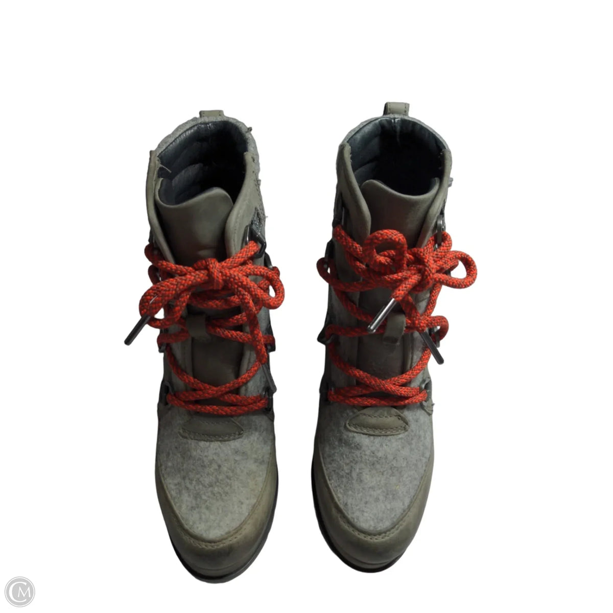Boots Ankle Heels By Sorel In Grey, Size: 7.5
