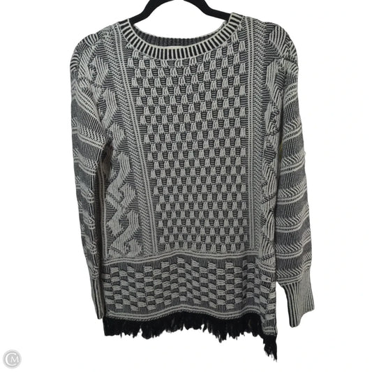Sweater By Chaus In Black & White, Size: S
