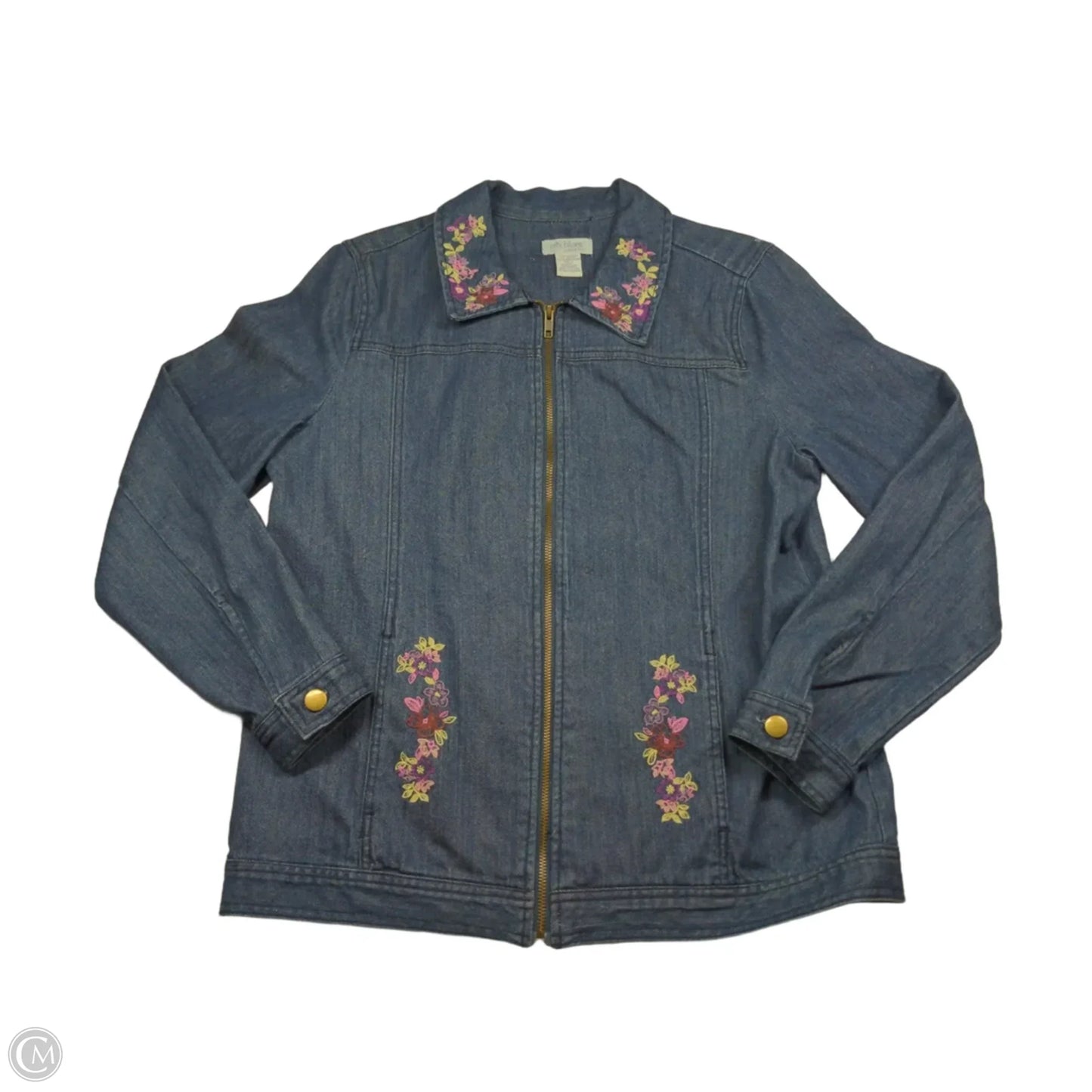 Jacket Denim By Koret In Blue, Size: M