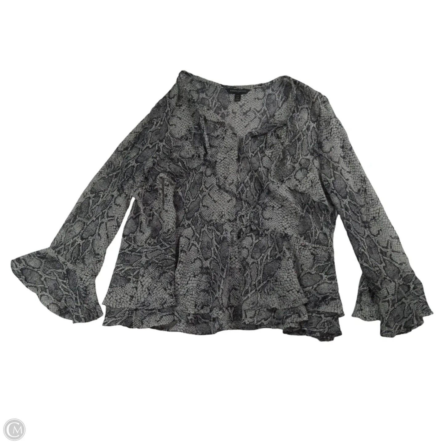 Top 3/4 Sleeve By Banana Republic In Animal Print, Size: Lp