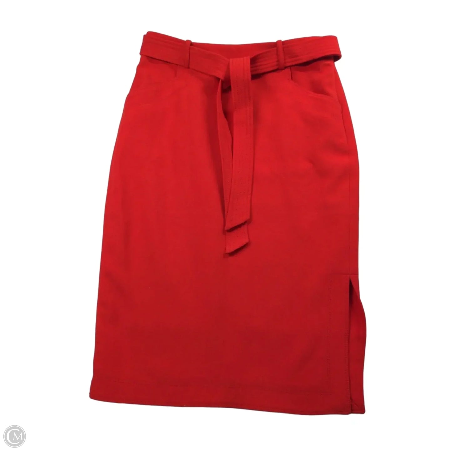 Skirt Midi By Banana Republic In Red, Size: 2