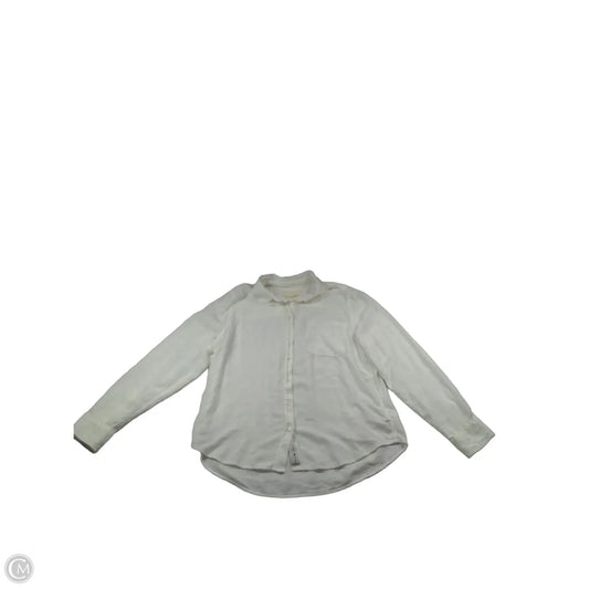 Top Long Sleeve By Lucky Brand In White, Size: S