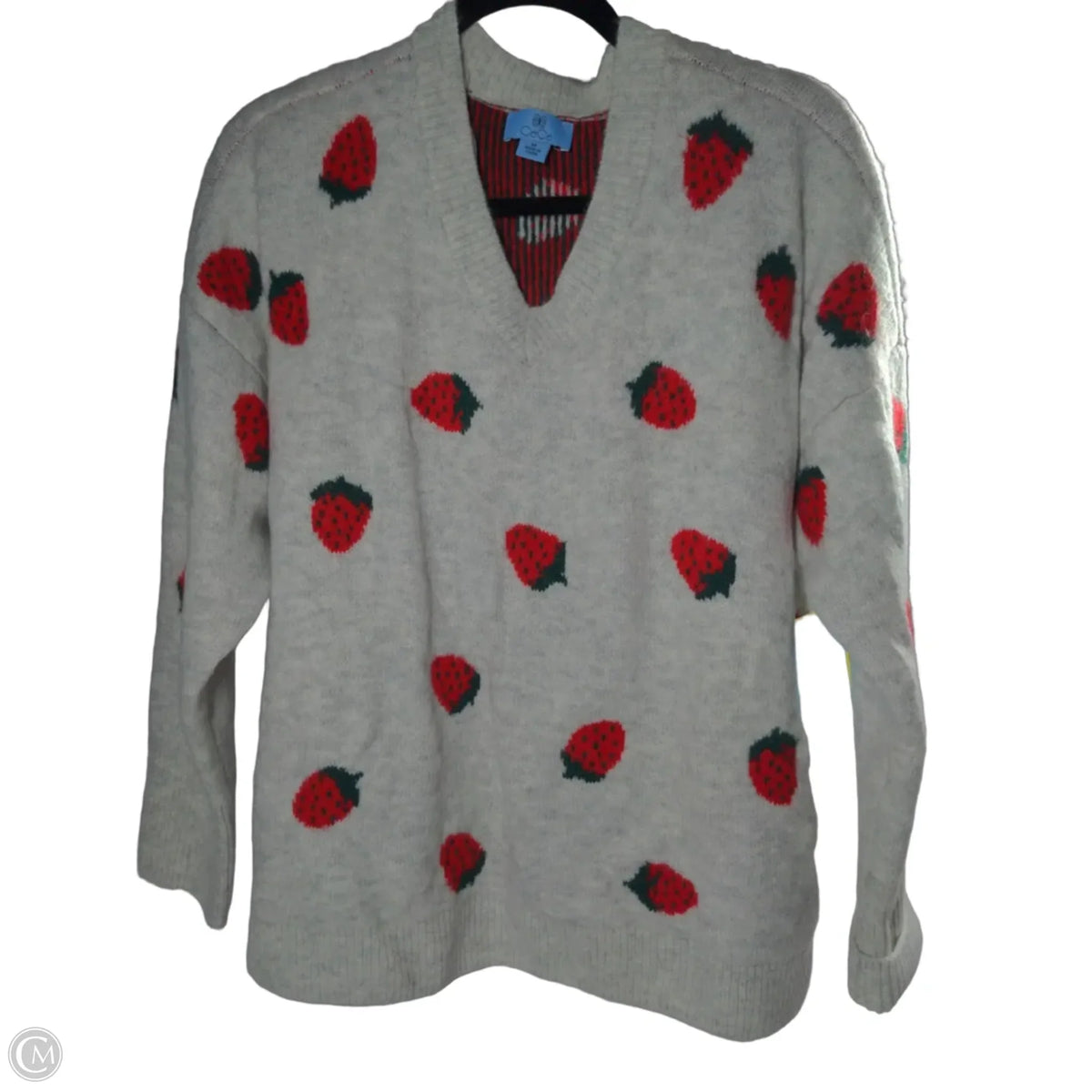 Sweater By Cece In Grey, Size: L