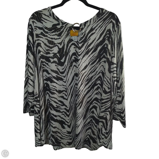 Top Long Sleeve By Ruby Rd In Animal Print, Size: 1x
