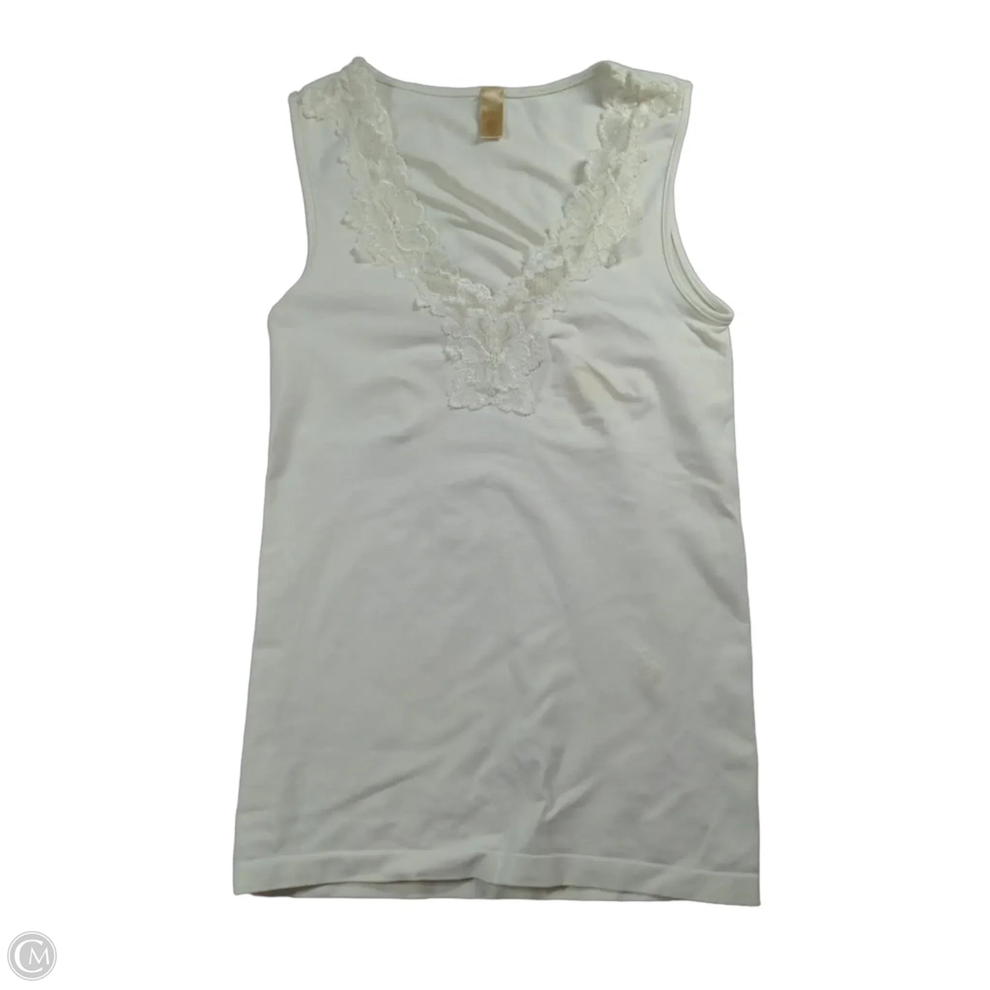 Top Sleeveless By Banana Republic In White, Size: M